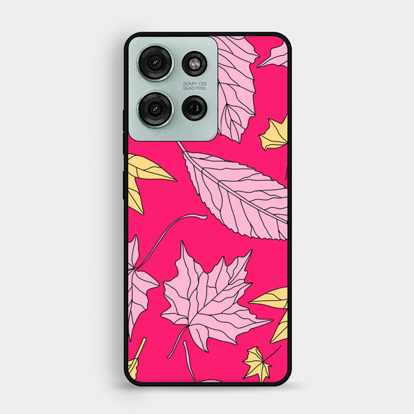 Motorola Moto G75 - Floral Series Design 6 - Premium Metal Printed Soft Bumper Shock Proof Case