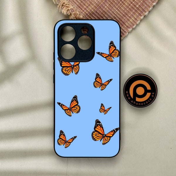 Realme 15T - Butterflies Design 3 - Premium Metal Printed Soft Bumper Shock Proof Case