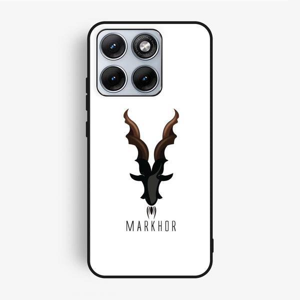 Motorola Edge 70 Fusion - Markhor Design 2 - Premium Metal Printed Soft Bumper Shock Proof Case