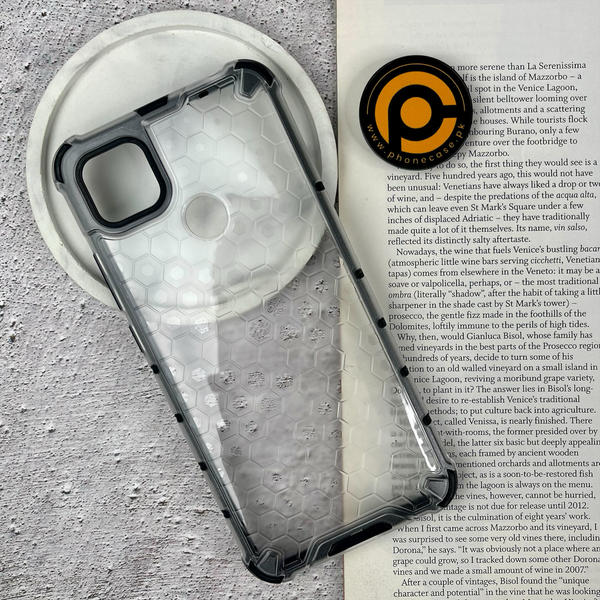 Redmi 10A/ Redmi 9C Airbag Shockproof Hybrid Armor Honeycomb Transparent Cover