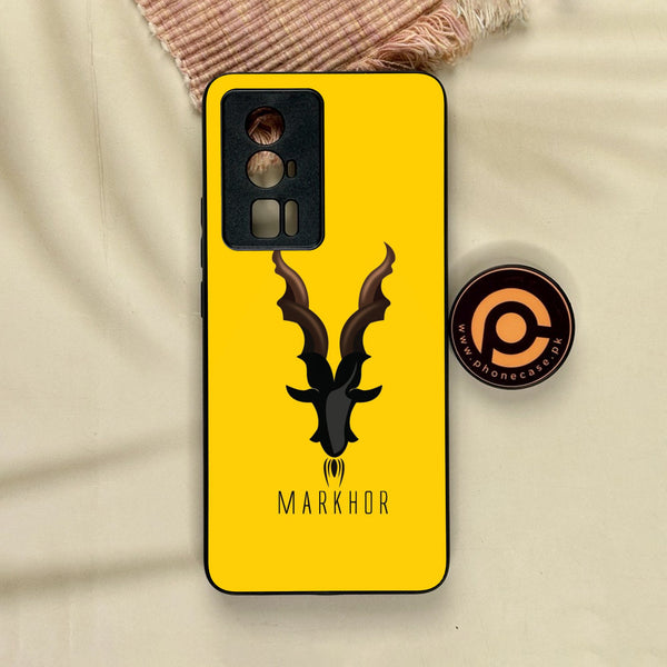 Xiaomi Redmi K60 Pro - Markhor Design 1 - Premium Metal Printed Soft Bumper Shock Proof Case