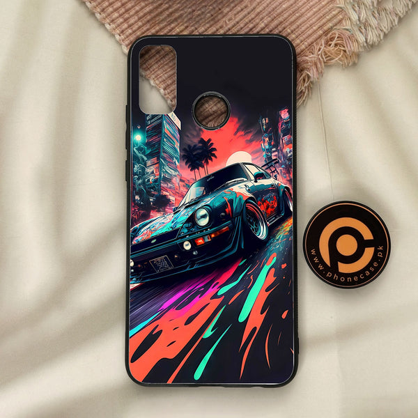 Honor 9X Lite - Racing Series 2.0 Design 7 - Premium Metal Printed Soft Bumper Shock Proof Case