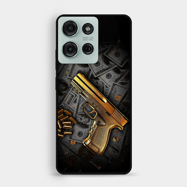 Motorola Moto G75 - Dollar Design 7 - Premium Metal Printed Soft Bumper Shock Proof Case