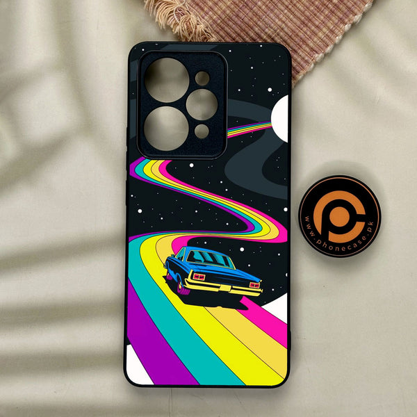 Realme 15 Pro - Drive To The Moon - Premium Metal Printed Soft Bumper Shock Proof Case
