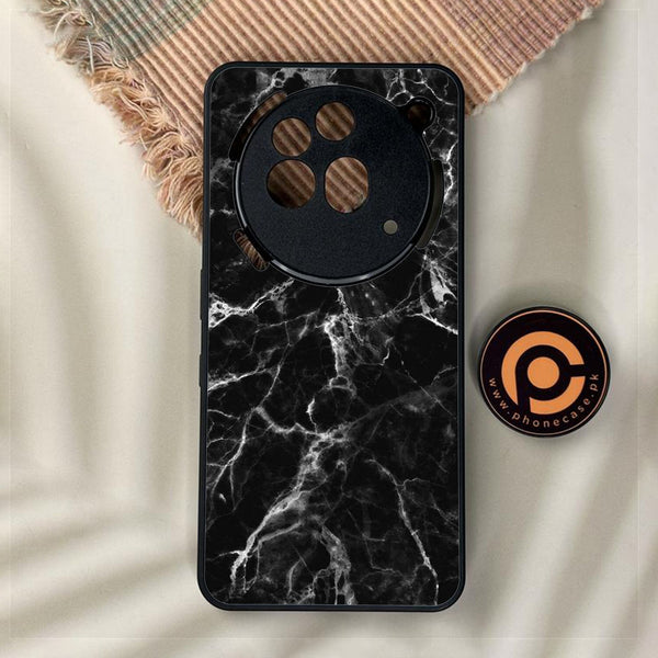 Nothing Phone 3a Pro - Black Marble Design 4 - Premium Metal Printed Soft Bumper Shock Proof Case