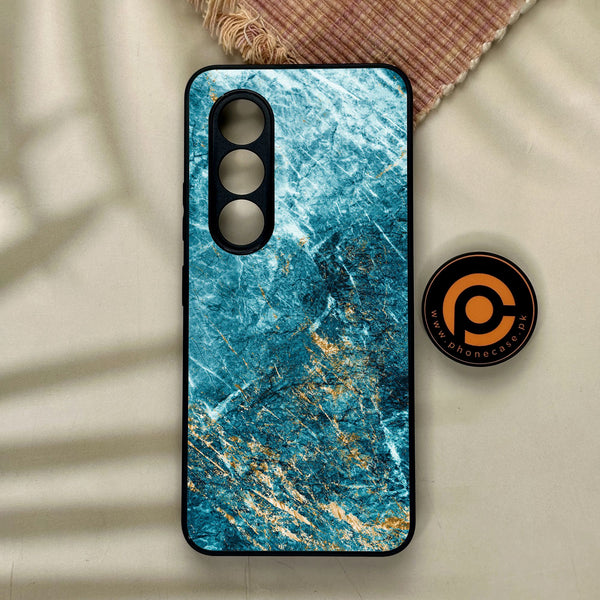 Itel S25 - Blue 2.0 Design 10 - Premium Metal Printed Soft Bumper Shock Proof Case