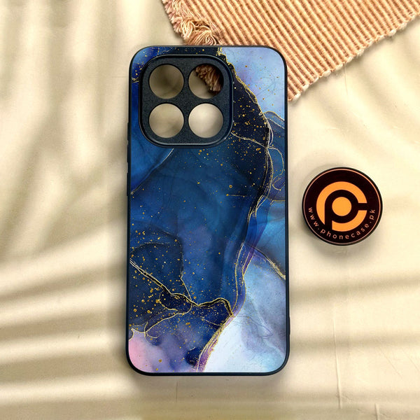 Xiaomi 15T - Blue Marble Design 7 - Premium Metal Printed Soft Bumper Shock Proof Case