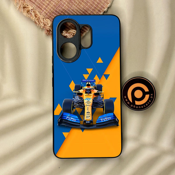 Vivo V60 - Formula 1 Design 7 - Premium Metal Printed Soft Bumper Shock Proof Case