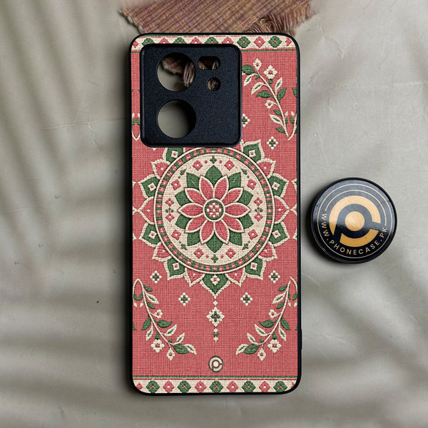 Redmi K60 Ultra - Classic Weave Design 15 - Premium Metal Printed Soft Bumper Shock Proof Case