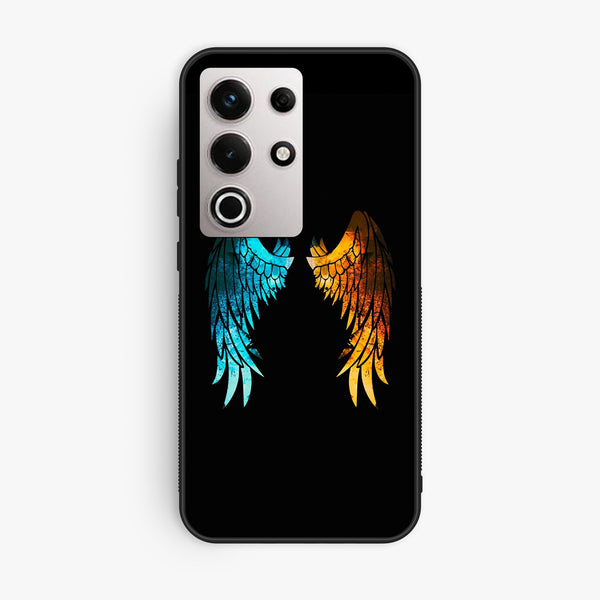 Itel S25 Ultra - Angel 2.0 Design 8 - Premium Metal Printed Soft Bumper Shock Proof Case