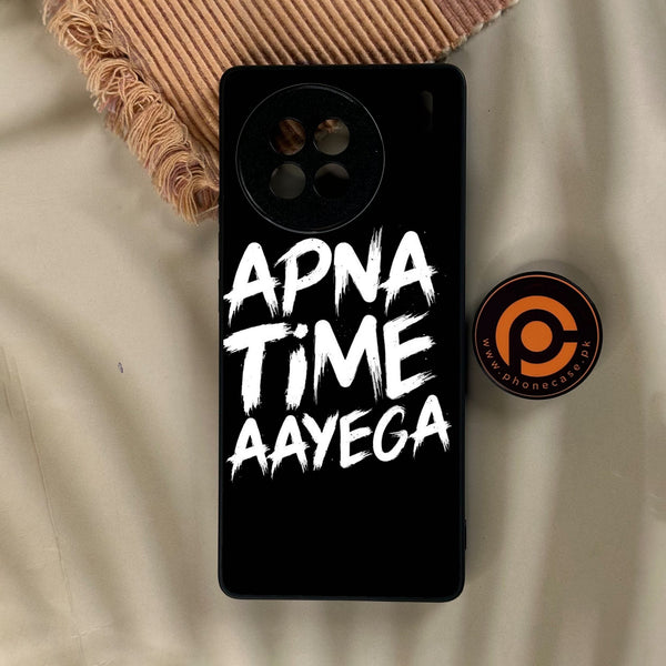 Vivo X90s - Apna Time Ayega - Premium Metal Printed Soft Bumper Shock Proof Case
