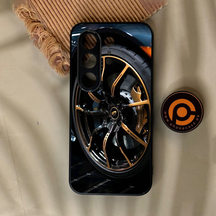 Tecno Camon 50 Ultra - Racing Car Red Blade Rim - Premium Metal Printed Soft Bumper Shock Proof Case