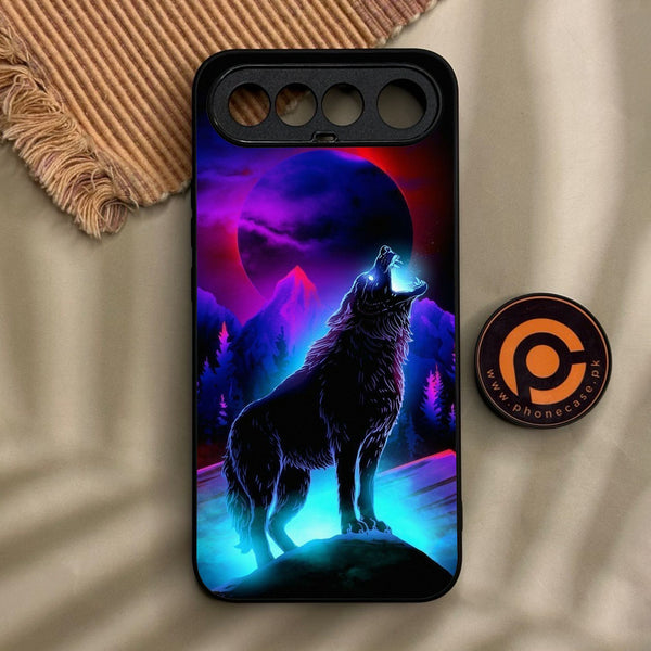 Realme  16 5G - Wolf Design 2 - Premium Metal Printed Soft Bumper Shock Proof Case