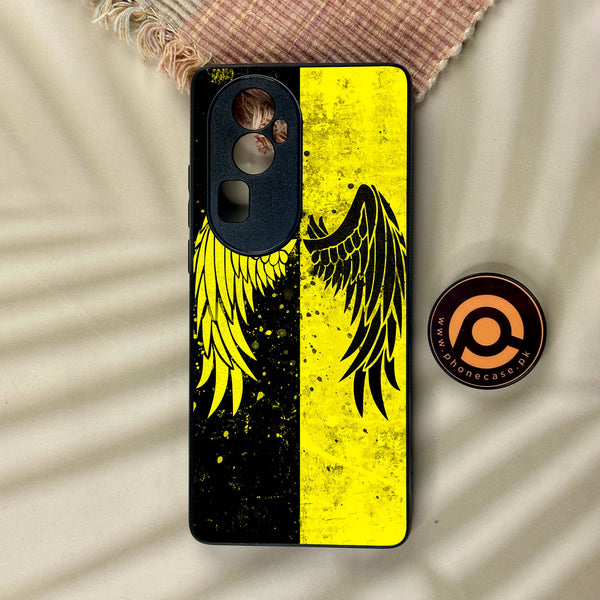 Oppo Reno 10 Pro Plus - Angel 2.0 Design 1 - Premium Metal Printed Soft Bumper Shock Proof Case
