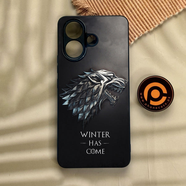 Vivo V60 Lite  - Winter Has Come Got - Premium Metal Printed Soft Bumper Shock Proof Case