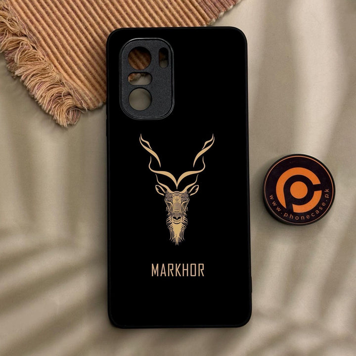 Xiaomi Redmi K40 - Markhor Design 3 - Premium Metal Printed Soft Bumper Shock Proof Case