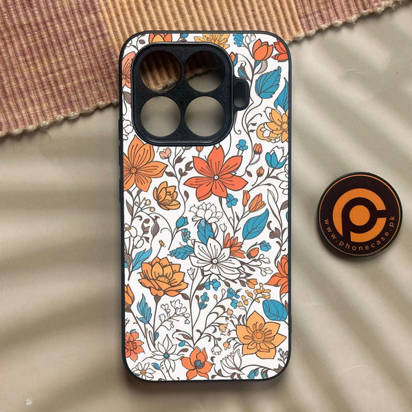 Xiaomi 17T - Floral Series Design 9 - Premium Metal Printed Soft Bumper Shock Proof Case