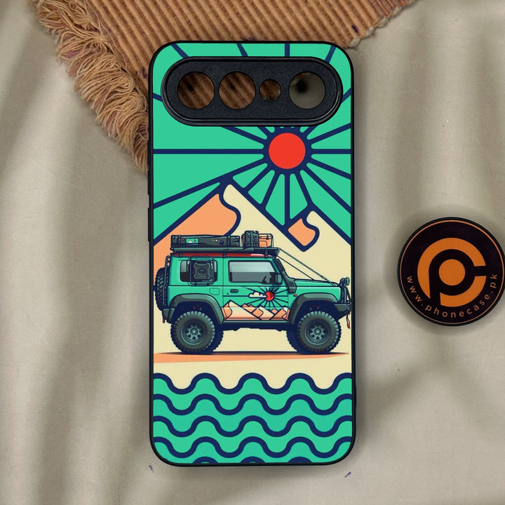 Vivo X300 FE - Suzuki Jimny Design - Premium Metal Printed Soft Bumper Shock Proof Case