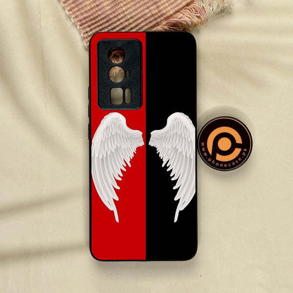 Xiaomi Redmi K60 Pro - Angel 2.0 Design 4 - Premium Metal Printed Soft Bumper Shock Proof Case