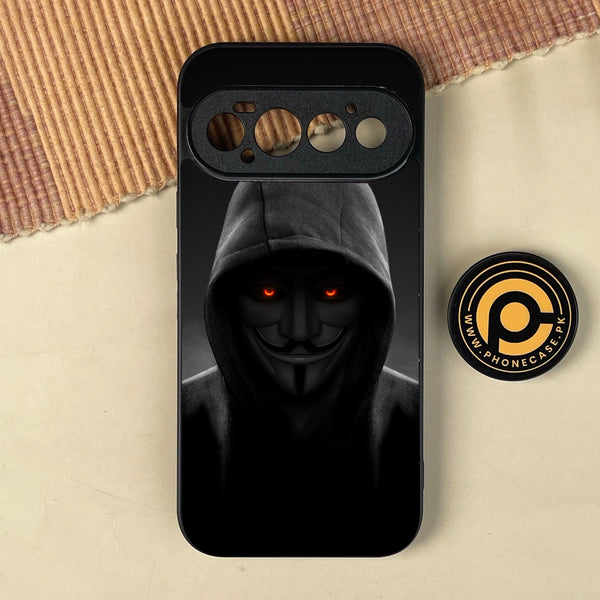 Google Pixel 11 Pro - Anonymous 2.0 Design 4 - Premium Metal Printed Soft Bumper Shock Proof Case