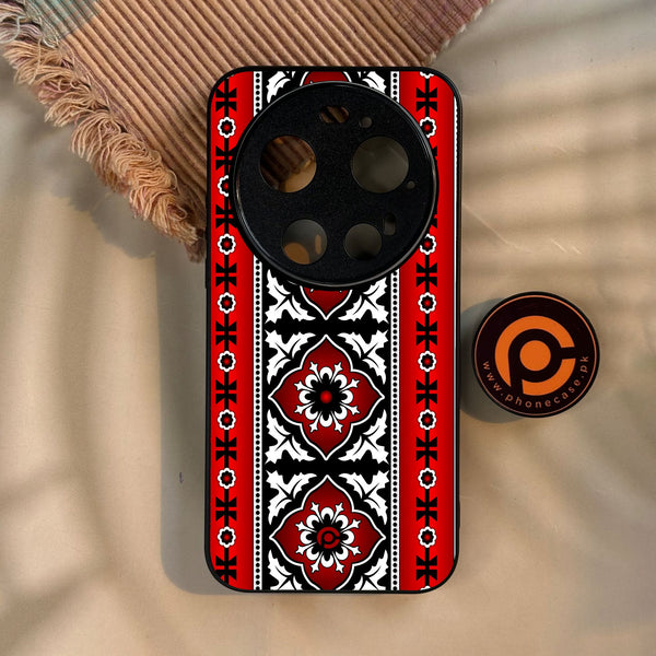 Xiaomi 17 Ultra - Ajrak Design 1 - Premium Metal Printed Soft Bumper Shock Proof Case