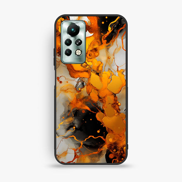 Infinix Note 11 Pro - Liquid Marble Design 2 - Premium Metal Printed Soft Bumper Shock Proof Case