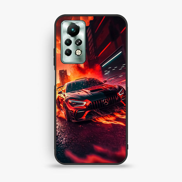 Infinix Note 11 Pro - Racing Design 3 - Premium Metal Printed Soft Bumper Shock Proof Case