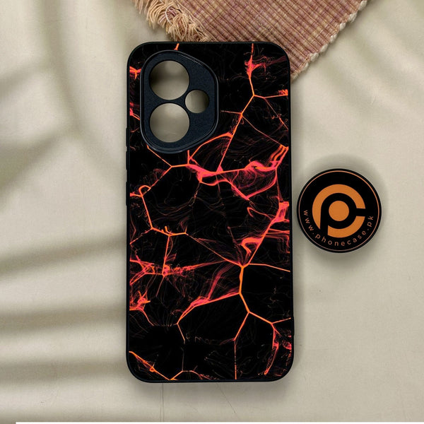 Honor 400 - Black Marble Design 8 - Premium Metal Printed Soft Bumper Shock Proof Case