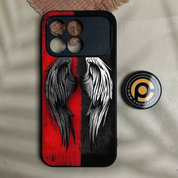 Xiaomi Redmi K90 - Angel 2.0 Design 10 - Premium Metal Printed Soft Bumper Shock Proof Case