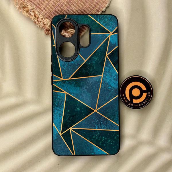 Vivo V60 - Geometric Design 6 - Premium Metal Printed Soft Bumper Shock Proof Case