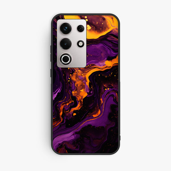 Itel S25 Ultra - Liquid Design 7 - Premium Metal Printed Soft Bumper Shock Proof Case