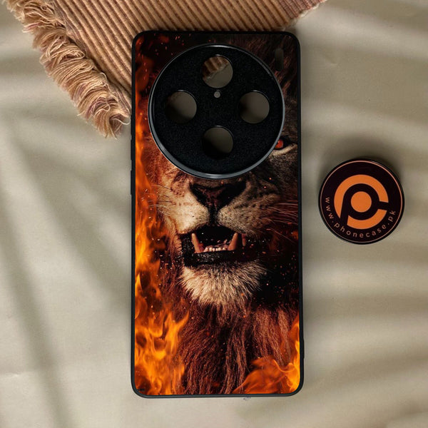 Vivo x100 Pro - Tiger Design 2 - Premium Metal Printed Soft Bumper Shock Proof Case