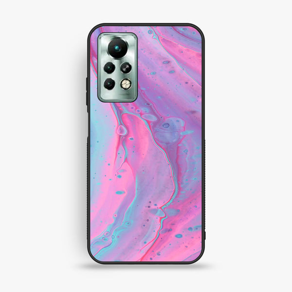 Infinix Note 11 Pro - Pink Marble 2.0 Design 1 - Premium Metal Printed Soft Bumper Shock Proof Case