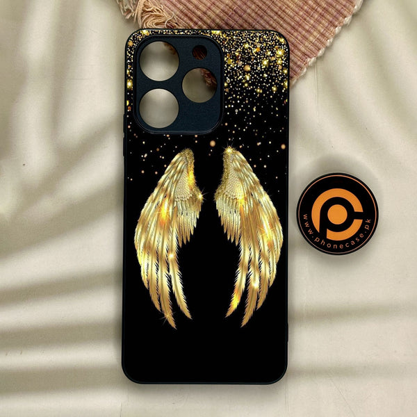 Realme Note 70 - Angel Wings Design 1 - Premium Metal Printed Soft Bumper Shock Proof Case