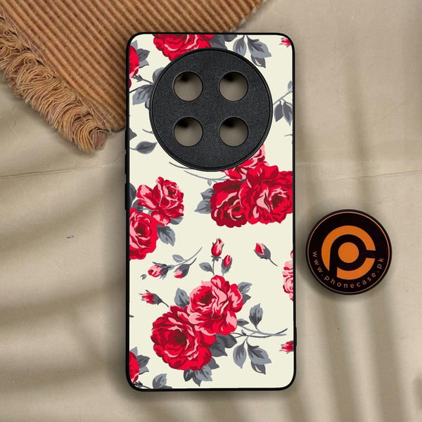 Honor X9c Smart - Floral Series Design 8 - Premium Metal Printed Soft Bumper Shock Proof Case