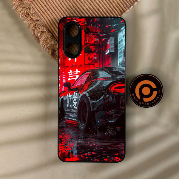 Vivo Y11d - Tokyo Dark Night Racing Car - Premium Metal Printed Soft Bumper Shock Proof Case