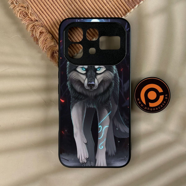Infinix Note 60 - Wolf Design 8 - Premium Metal Printed Soft Bumper Shock Proof Case