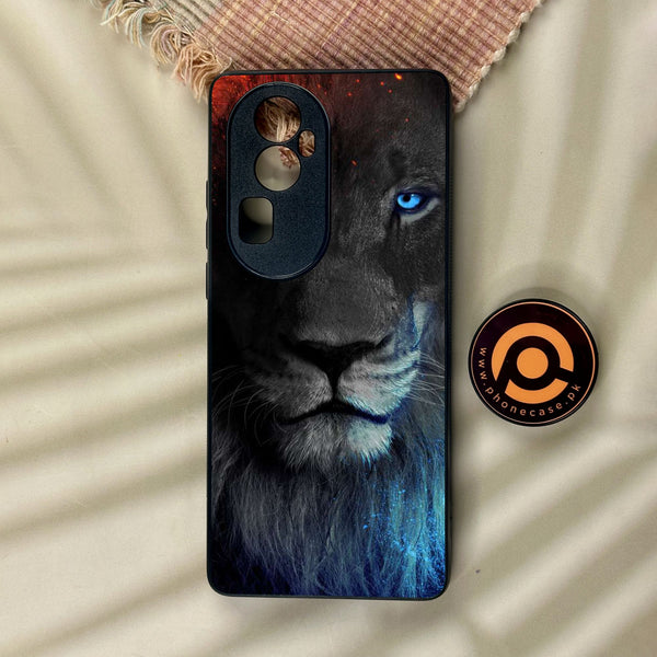 Oppo Reno 10 Pro Plus - Tiger Design 4 - Premium Metal Printed Soft Bumper Shock Proof Case