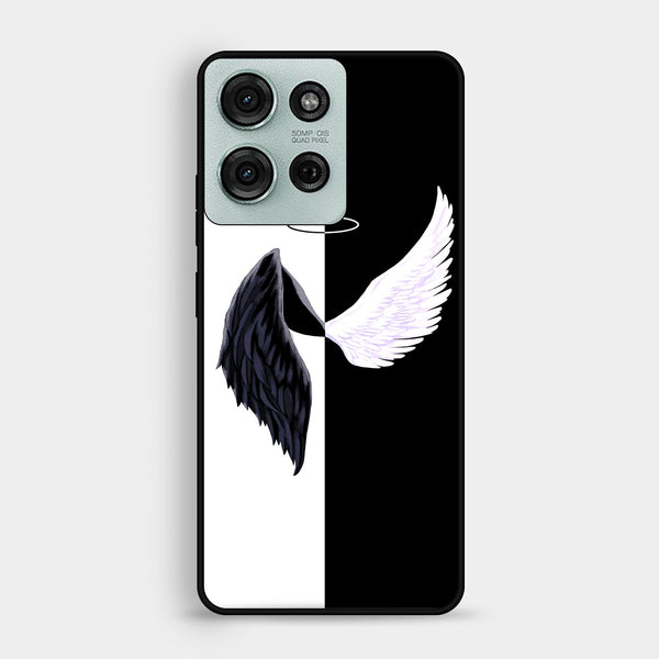 Motorola Moto G75 - Angel 2.0 Design 5 - Premium Metal Printed Soft Bumper Shock Proof Case