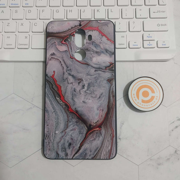 HUAWEI MATE 9 - Lava Marble -  Premium Printed Glass soft Bumper shock Proof Case   CS-41475
