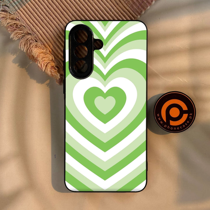 Samsung Galaxy A57 5G - Heartbeat Design 10 - Premium Metal Printed Soft Bumper Shock Proof Case