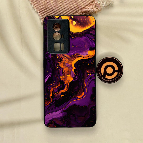 Xiaomi Redmi K60 Pro - Liquid Design 7 - Premium Metal Printed Soft Bumper Shock Proof Case