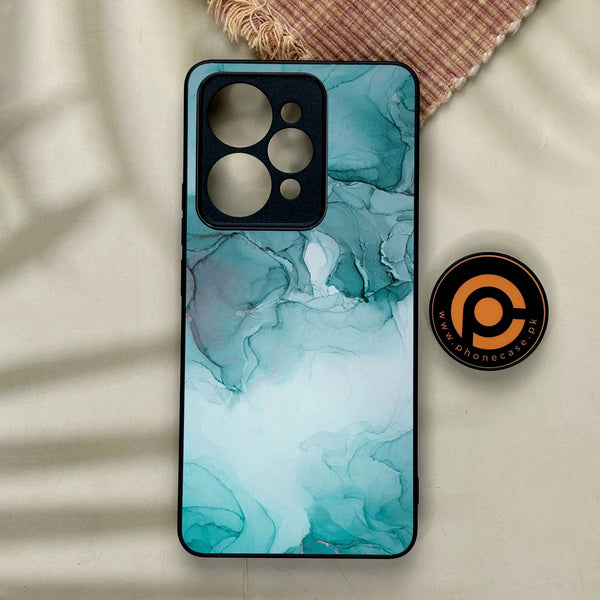 Realme 15 Pro - Blue Marble Design 3 - Premium Metal Printed Soft Bumper Shock Proof Case