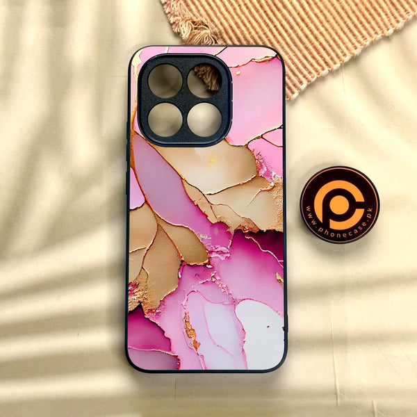 Xiaomi 15T - Pink Marble 2.0 Design 4 - Premium Metal Printed Soft Bumper Shock Proof Case
