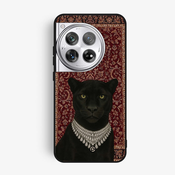 Oneplus 12 - Black Panther - Premium Metal Printed Soft Bumper Shock Proof Case