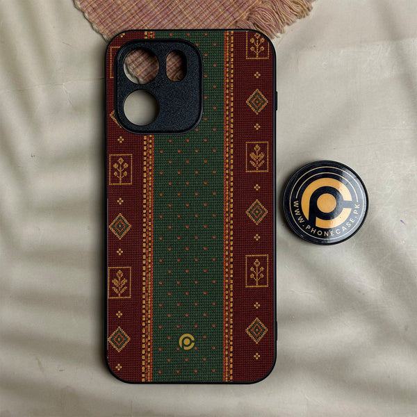 Oneplus Nord Ce 6 - Classic Weave Design 10 - Premium Metal Printed Soft Bumper Shock Proof Case