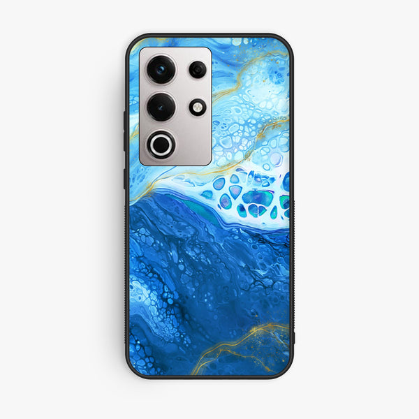 Itel S25 Ultra - Blue 2.0 Design 5 - Premium Metal Printed Soft Bumper Shock Proof Case
