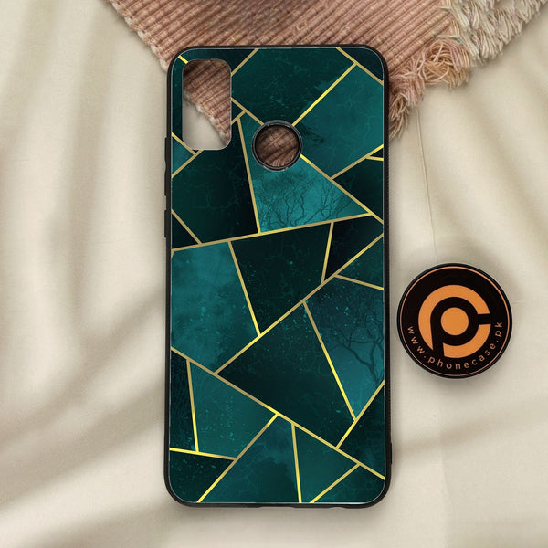 Honor 9X Lite - Geometric Design 1 - Premium Metal Printed Soft Bumper Shock Proof Case
