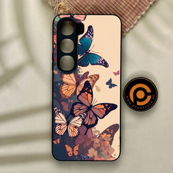 Vivo Y21d - Butterflies Design 6 - Premium Metal Printed Soft Bumper Shock Proof Case