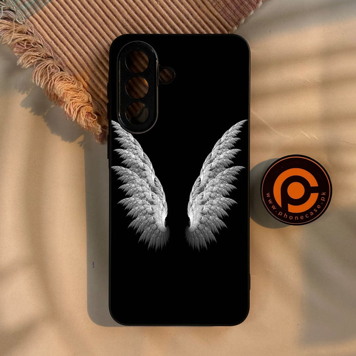 Samsung Galaxy A57 5G - Angel Wings Design 6 - Premium Metal Printed Soft Bumper Shock Proof Case